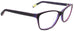 Edward Beiner Collection-Marcy-999-87s - Matte Plum w/ Pink . Side view. Handmade in Germany. Designer eyeglasses available exclusively at Edward Beiner Boutiques.