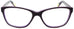 Edward Beiner Collection-Marcy-999-87s - Matte Plum w/ Pink . Front view. Handmade in Germany. Designer eyeglasses available exclusively at Edward Beiner Boutiques.