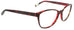 Edward Beiner Collection-Margaret-999-43 - Red. Side view. Handmade in Germany. Designer eyeglasses available exclusively at Edward Beiner Boutiques.