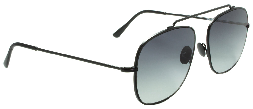 Spektre-Montana-MO01CFT-Black . Side view. Handmade in Italy in stainless steel. Designer sunglasses available exclusively at Edward Beiner Boutiques.